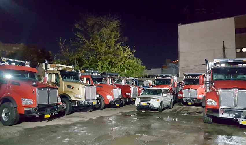 Heavy-duty dump truck rental for NYC construction projects