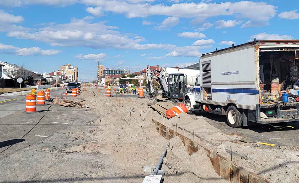 Long Beach NY drainage improvement project