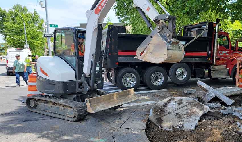 Mini excavation rental services in NYC